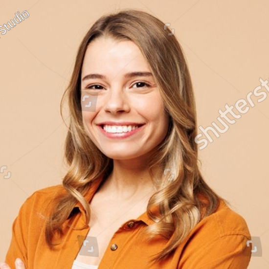 stock-photo-side-view-young-smiling-caucasian-woman-she-wear-orange-shirt-casual-clothes-hold-hands-crossed-2474965309